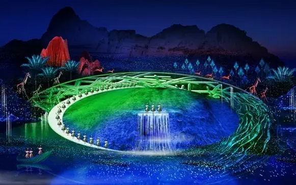 景觀亮化，音畫夜游實景演出